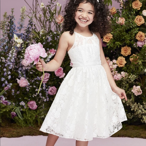 David's Bridal Dresses Davids Bridal Illusion Lace Tieback Halter